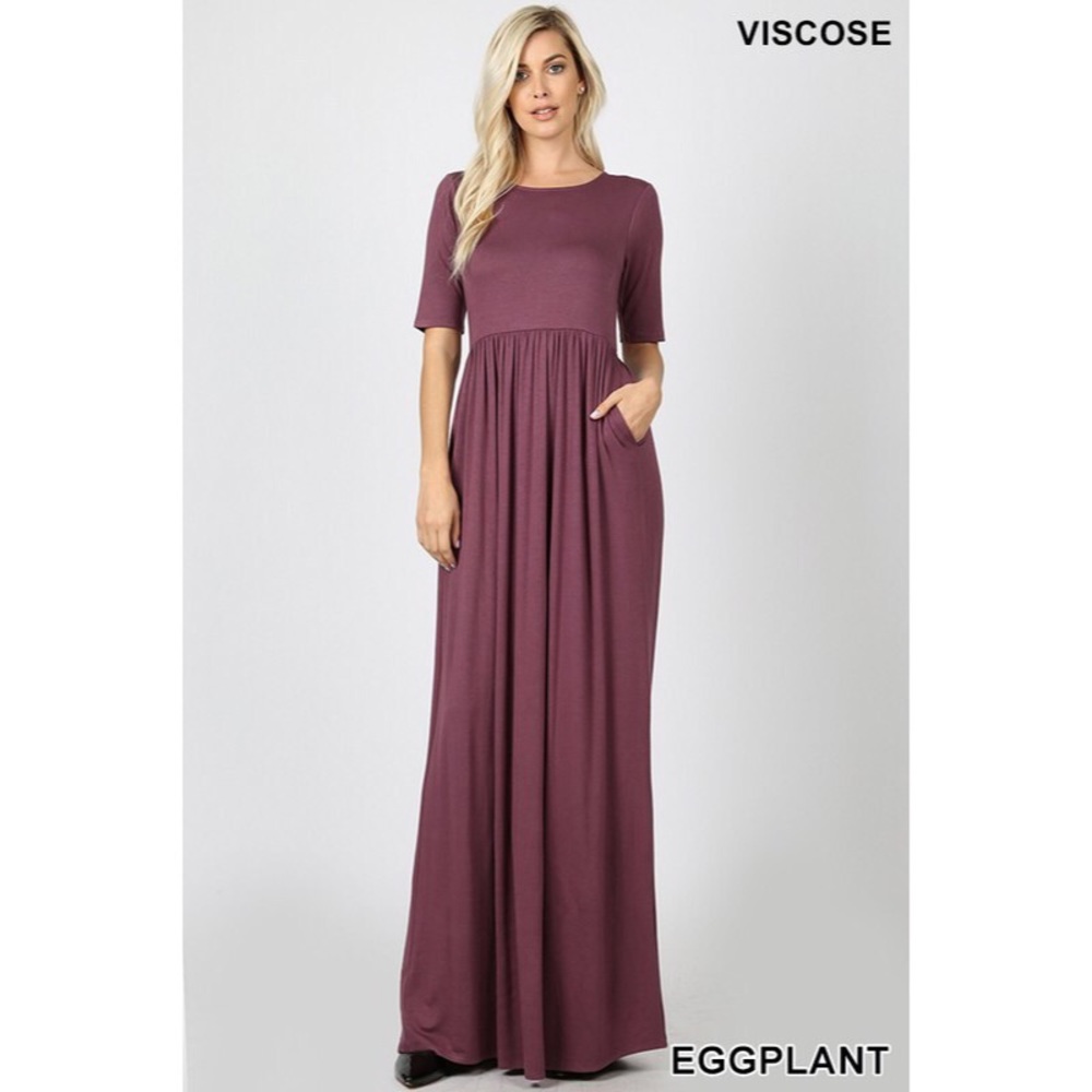 NWT Eggplant Maxi Dress